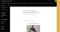 Desktop Screenshot of kellners-fischpraeparation.de