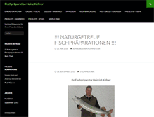 Tablet Screenshot of kellners-fischpraeparation.de